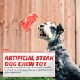 thumbnail image 2 of Juguete para masticar para perros con carne simulada, juguete para perros chirriantes, juguete para masticar para perros, juguete para cachorros masticables para cachorros, 2 of 8