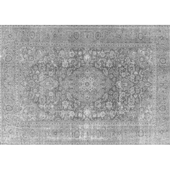 Ahgly Company Indoor Rectangle Persian Gray Traditional Area Rugs, 8' x 10'