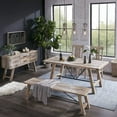 thumbnail image 5 of INK? Sonoma Rustic Wood Dining Bench, Natural, 5 of 5