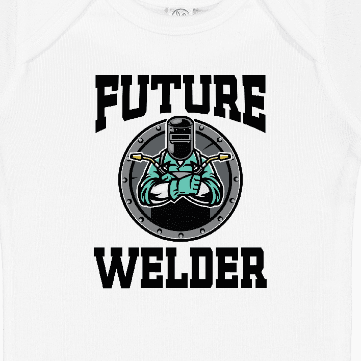 Inktastic Welding Future Welder Baby Clothes Boys or Girls Baby Bodysuit