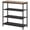 Holds 9-12 pairs of shoes, 3 fabric shelves brown+black 75*30*71cm brown+black, variant on 6-Tier Adjustable Shoe Rack Organizer 43in, Metal Frame DIY Storage Shelf for Entryway Bedroom Closet Living Room, Black