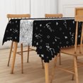 thumbnail image 4 of Duangreer Halloween Rectangle Tablecloth, Black Spiderweb Skull Print, Table Cover with Waterproof Wrinkle Resistant for Party Decors, 60 x 70 Inch, 4 of 6