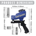 thumbnail image 3 of Sand Blaster Gun Kit, 1Pc Handheld Sand Blaster Portable Sandblaster, Light-Duty Salt Gun for Metal Wood Paint/Removal for Air Compressor Up to 70 150 Blasting Media, Sandblaster Gun Kit, Black, 3 of 9