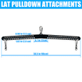 thumbnail image 2 of KORIKAHM Multi-Grip 98cm LAT Pull Down Bar for Home Gym Fitness, Spreader Plate LAT Pulldown Attachments for Pulley System Cable Machine, Double to Single Cable Attachment Exercise Handle, 2 of 7