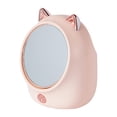 thumbnail image 1 of Caja de almacenamiento de maquillaje jinwen con Espejo de doble cara Estuche cosmético giratorio rosa, 1 of 8