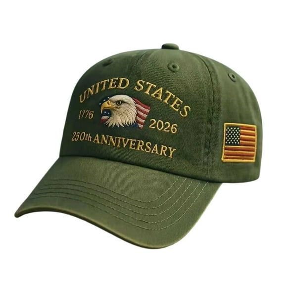 Eagle –United States 250th Anniversary Hat - Adjustable American Eagle Patriotic Cap for Men and Women (1Pcs, Green)