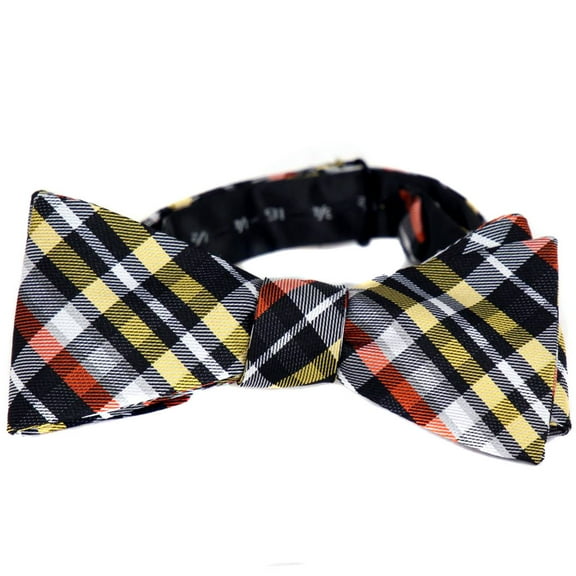 BuyYourTies - FBTZ-526 - Mens Aficionado Self Tie Bow Tie - Yellow Black