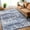 Blue, variant on Haperlare Floral Distressed Area Rugs 10'x13' Large Washable Non Shedding Blue Carpet for Living Room Home Office