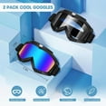 thumbnail image 2 of Deally Dirt Bike Goggles 2 Pack - Motorcycle, ATV, Riding, Ski, Windproof Racing Glasses, 2 of 8