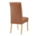 thumbnail image 5 of NPD Furniture Valencia PU Dining Side Chair in Vintage Cider (Set of 2), 5 of 12