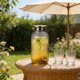 thumbnail image 5 of CaiYueKe 1L Diamond Pattern Pitcher with Stainless Steel Lid and Strainer, High-Temperature Resistant, BPA-Free, Clear Plastic Beverage Jug for Water, Juice, Iced Tea, Bar, Restaurant, Kitchen, 5 of 7