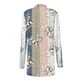 thumbnail image 4 of ICHUANYI Clearance Women's Fashionable Long Sleeve Round Neck Floral Printed Cardigan Jacket(Gray, M) ICHUANYI WER2023081503599, 4 of 6