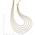 thumbnail image 2 of 14K Yellow Gold Five Strand Necklace Made In Indonesia sf1862-18, 2 of 5