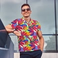 thumbnail image 4 of Fotbe Colorful Bananas Camiseta Polo de Golf para Hombre con Estampado – Camisa Deportiva Transpirable con Cuello Abotonado-4X-Large, 4 of 6