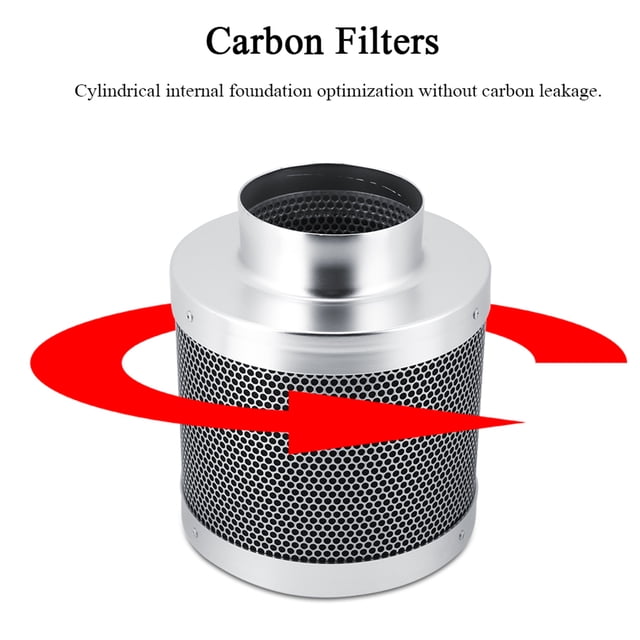 Stainless Steel Carbon Filter, Durable Carbon Filters Air Carbon Filter Odor Control 4 Inch For Kitchen For Living Room