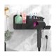 thumbnail image 2 of Estante para secador de pelo, estante de almacenamiento para secador de pelo de silicona, estante para secador de pelo, secador de pelo para baño, negro Hy, 2 of 5