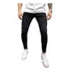 thumbnail image 1 of Color Sólido Stretch Casual Slim Fit Jeans Hombre, 1 of 8