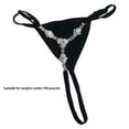 thumbnail image 5 of Women's Rhinestones Waist Chain Thong Panties Body Jewelry Crystal Underwear G-String for Parties and Fashionable Event, 5 of 9