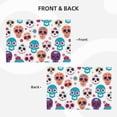thumbnail image 4 of Linen Placemat With 18×12in Double Stitching Is Effectively Insulated And Foldable For Family Hotel Picnic Trips Festive Cute Sugar Skulls (5) Six Piece, 4 of 8