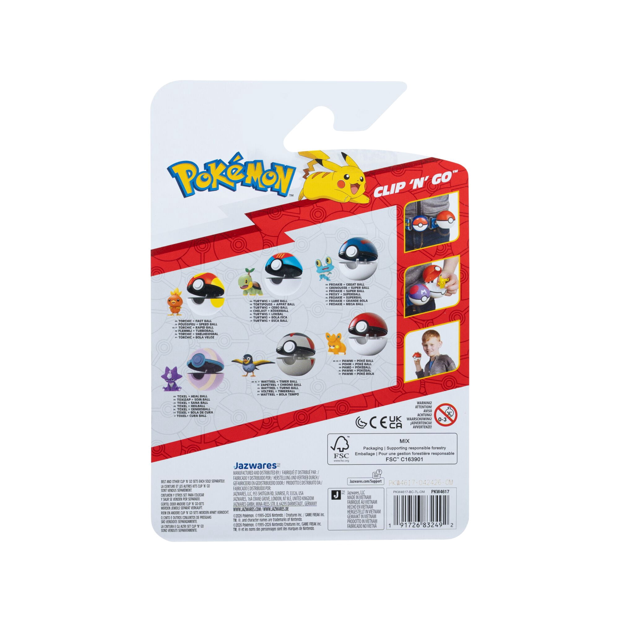 PKW - Clip 'N' Go (Pawmi with Poke Ball) W25