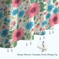 thumbnail image 6 of Pioneer Flower Floral Print Pattern Shower Curtain 36"x72", Bathroom Decorative Shower Curtain Set with 12 Hooks, Waterproof Washable, 6 of 6