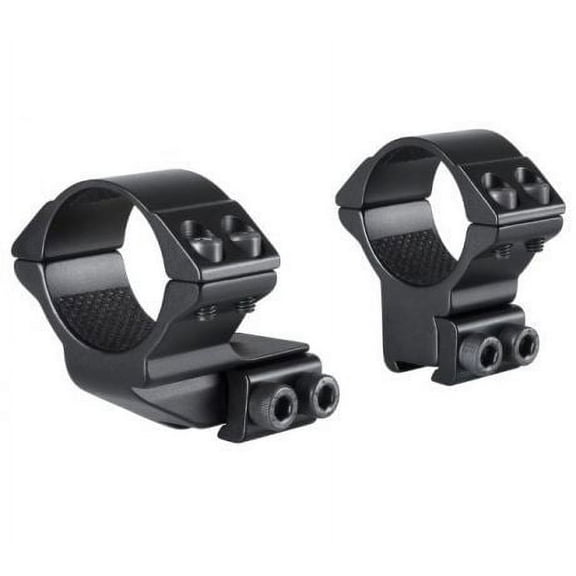 Hawke Sport Optics Dovetail 30mm Scope Rings, 2-Pieces, 1in Extension, Black