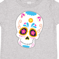 thumbnail image 4 of Inktastic Sugar Skull Blue Boys or Girls Toddler T-Shirt, 4 of 5