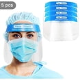 thumbnail image 2 of 5 Pcs Jagmohan Inc Sécurité Face Shield Réutilisable Transparent Capuchon de Protection Complète / Protéger les Yeux et le Visage avec Film Transparent Protecteur Bande Élastique / Expédié de Toronto, Canada, 2 of 2
