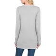 thumbnail image 3 of KOGMO Womens Long Knit Cardigan Sweater with Pockets and Snap Buttons Detail, 3 of 4