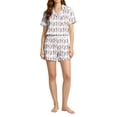thumbnail image 3 of BOOMNY Halloween Women's Pajama Sets Hallowmas 2 Peice Pjs Set for Women Funny Pumpkin Skeleton Graphic Short Sleeve Sleepwear Tops Shorts Cozy Nightwear Loungewear, 3 of 6