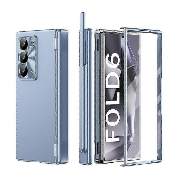 Magnetic Hinge Protection Case for Samsung Galaxy Z Fold 6 with Front Screen Protector & S Pen Holder