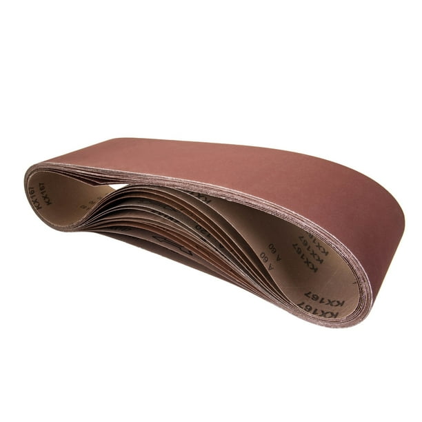POWERTEC 110530 6 x 48Inch Sanding Belts 80 Grit Aluminum Oxide