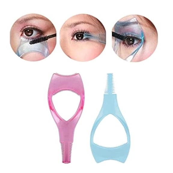 Eyelash Brush Tool,12pcs 3 in 1 Makeup Cosmetic Eyelash Tool Upper Lower Eye Lash Mascara Guard Applicator