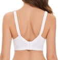 thumbnail image 6 of Sngxgn Womens Satin Full Coverage Bra,S upport Underwire Bra(White,95), 6 of 9