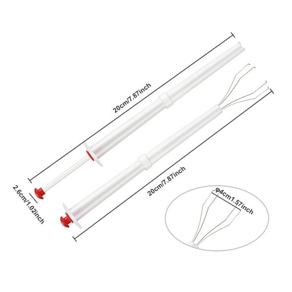 4Pcs Stainless Steel Pickle Picker Claws For Kitchen Olive Pepper Grabber Tool 2 Red 2 White