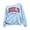 Light Blue, variant on Shadoumai Girls Off the Shoulder Sweatshirts Brooklyn Letter Print Tops Cute Trendy Fall Pullover for Teen Girl Long Sleeve Kids Clothes