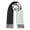 Mist & Charcoal, variant on Inca Fashions - Double Sided Solid 100% Alpaca Wool Scarf for Men & Women - In Many Colors