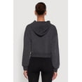 thumbnail image 5 of Womens Cropped Kangaroo Pocket Pullover Hoodie, 5 of 5