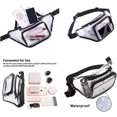 thumbnail image 2 of sac Banane Transparent (couleur) Avec Sangle De Taille Rglable Et Poche De Poitrine Transparente Pour Les Voyages, Les Vacances, La Course Pied,, 2 of 5