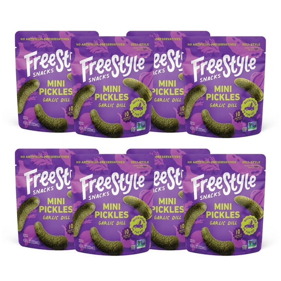 Garlic Dill Mini Pickles - 8 pack