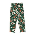 thumbnail image 4 of Daiia Lilies Flowers Women's Sleep Pant with Pockets and Drawstring,Pajama Pants-Large, 4 of 9
