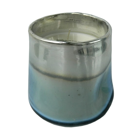 A&B Home  Metallic Accent Glass Scented Soy Wax Candle Early Grey