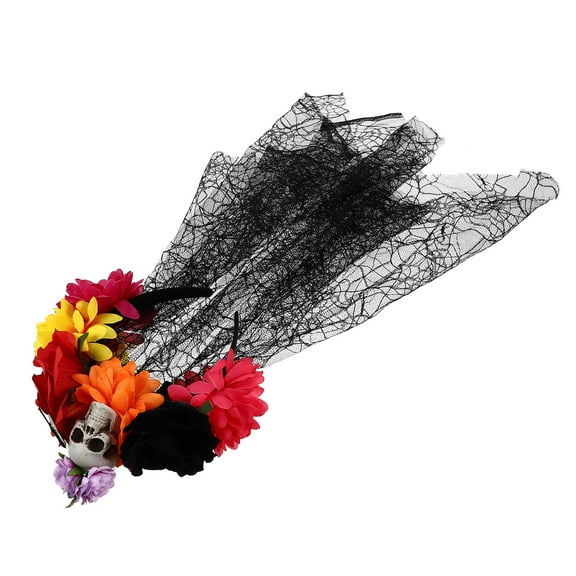 MUSEYA Fashion Flower Headpiece  Accessories Cloth Red 1Pcs