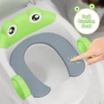 thumbnail image 5 of Potty training seat con step stool ladder para toddlers - quick ladder con anti-slip safe pads y adjustable height legs (green), 5 of 5