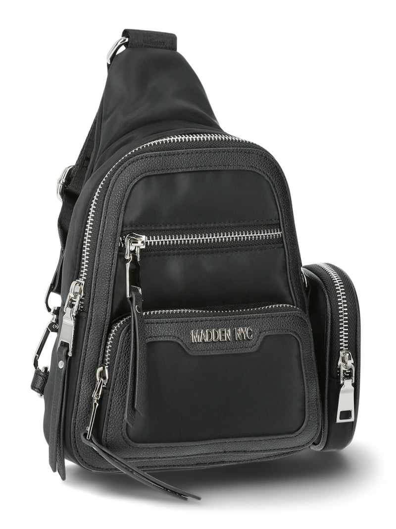 Madden NYC Women's Sling Bag with Pouch, Black - Walmart.com