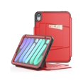 thumbnail image 1 of Magnetic Case for iPad Mini 6 8.3 Inch 2021 - Multiple Angle Shockproof Rugged Stand Case, Soft TPU Back Cover with Pencil Holder,Card Slot,Auto Sleep Wake for iPad Mini 6th Generation Red, 1 of 7
