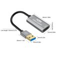 thumbnail image 4 of Amdohai USB 3.0 vers Capture Vidéo HD Entrée 4K 1080P30Hz Capture Diffusion en Continu en Direct en Temps Réel Transmission Haute Vitesse, Gris, 4 of 6