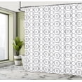 thumbnail image 4 of Ambesonne White Lace Print Shower Curtain, Vintage Flora Art, 69"Wx70"L, Dark Grey Pearl, 4 of 4