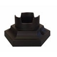thumbnail image 2 of Post Accessories PB-173-BLK Pedestal Post Base-Black, 2 of 3