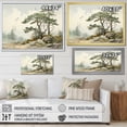 thumbnail image 4 of Designart "Pine Tree euphony Of II" Floral Floater Framed Canvas Art Print, 4 of 7